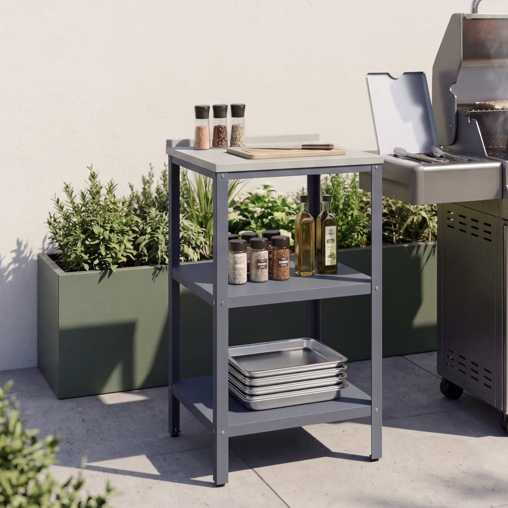 Outdoor Standregal Bolognano 92x50x50 cm [casa.pro]