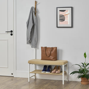 Sitzbank mit Schuhablage Rjukan Beige pro.tec