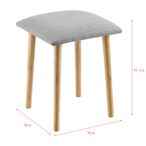 Sitzhocker Gera 45,5 x 36 x 36 cm Gepolstert in verschiedenen Farben en.casa