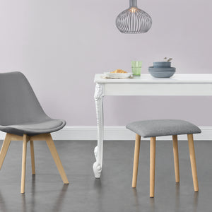 Sitzhocker Gera 45,5 x 36 x 36 cm Gepolstert in verschiedenen Farben en.casa