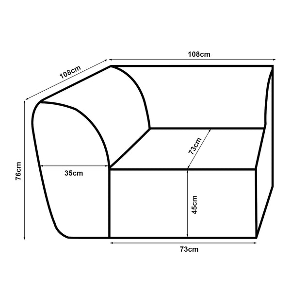 Sofa-Modul Hurvas [en.casa]