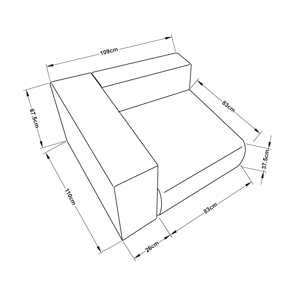 Sofa-Modul Suldal [en.casa]