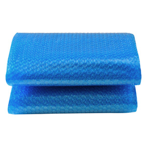 Solar Poolabdeckung Ferrarno Blau eckig [en.casa]