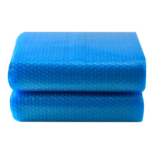 Solar Poolabdeckung Ferrarno rund Blau [en.casa]