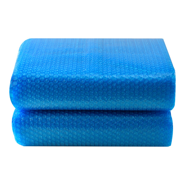 Solar Poolabdeckung Ferrarno rund Blau [en.casa]