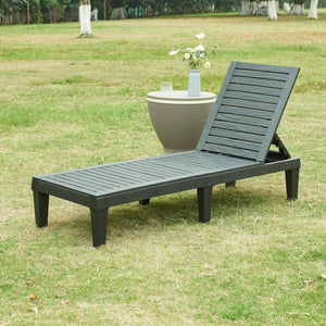 Sonnenliege Ateleta 172x58 cm Schwarz [casa.pro] - premiumXL