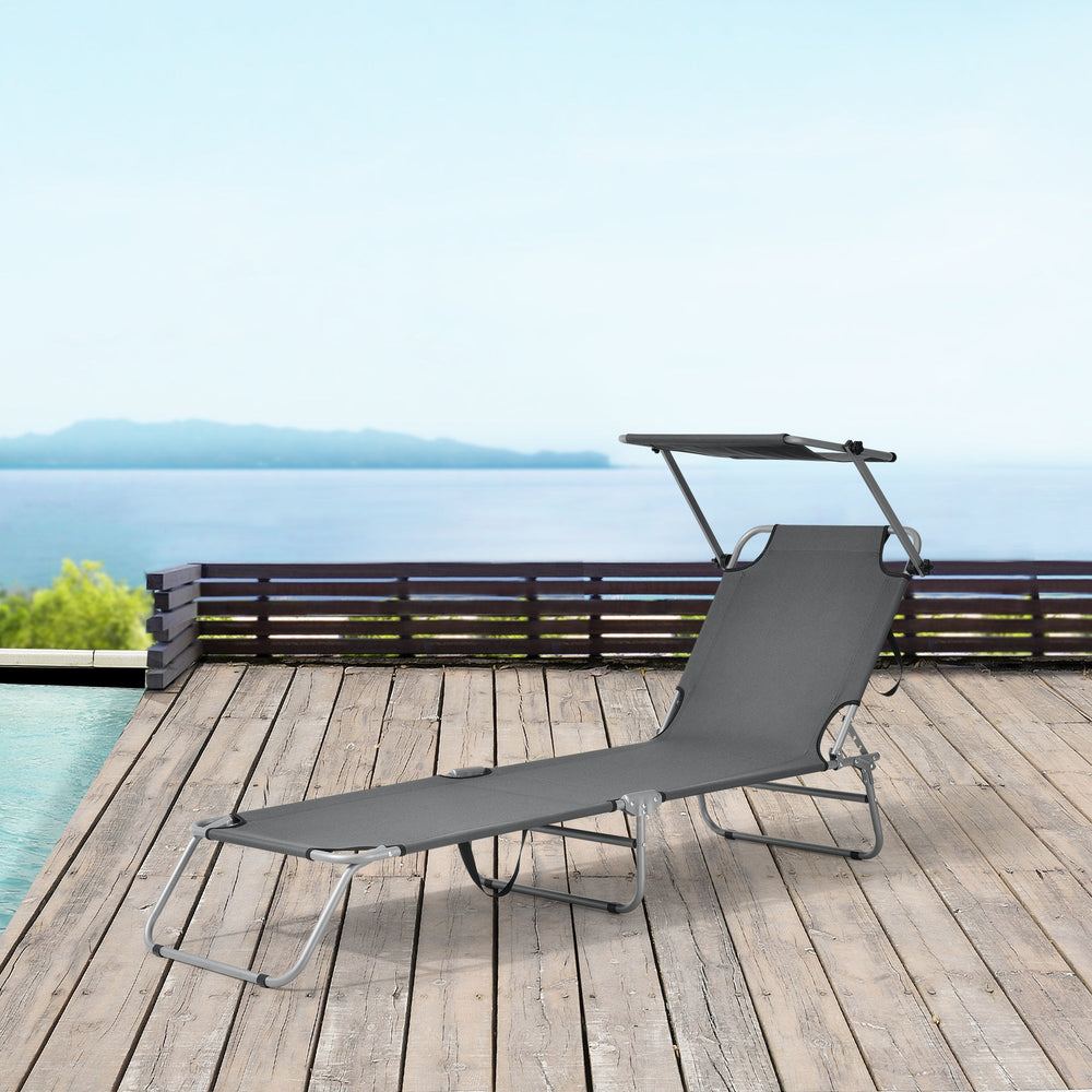 Sonnenliege Argozelo 186x55x24 cm [casa.pro] - premiumXL