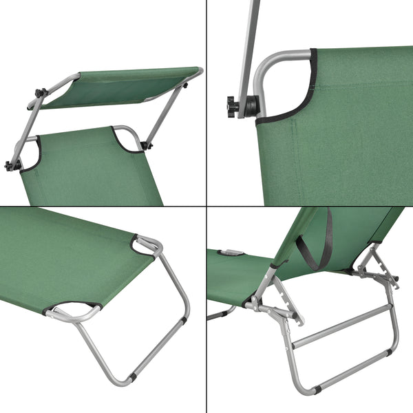 Sonnenliege Argozelo 186x55x24 cm [casa.pro]