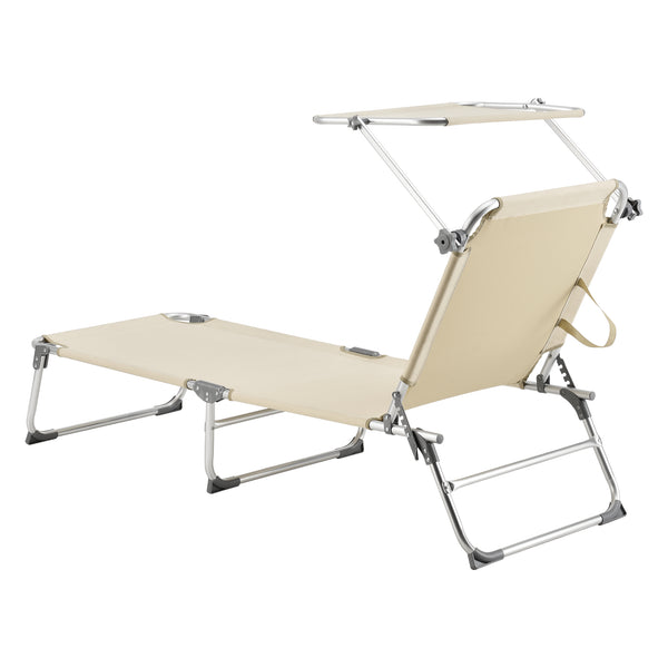 Sonnenliege Legorreta Aluminium 189x57x28 cm [en.casa]