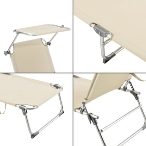 Sonnenliege Legorreta Aluminium 189x57x28 cm [en.casa]