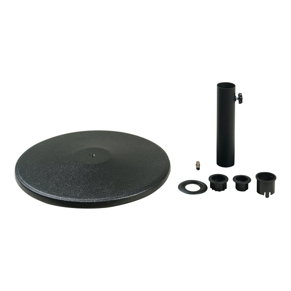 Sonnenschirmständer Bionaz Beton Schwarz [casa.pro]