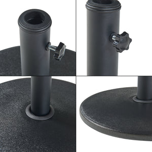 Sonnenschirmständer Bionaz Beton Schwarz [casa.pro]