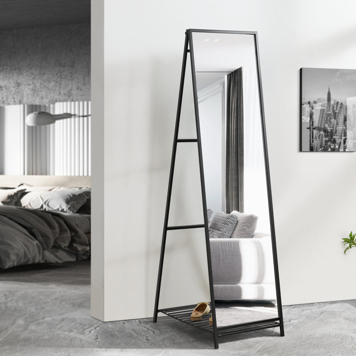 Standspiegel Ruffano 148,5 x 40 cm [en.casa]
