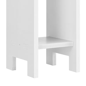 Standregal Arvika mit 3 Ablagen 80x17x17cm in verschiedenen Farben [en.casa]