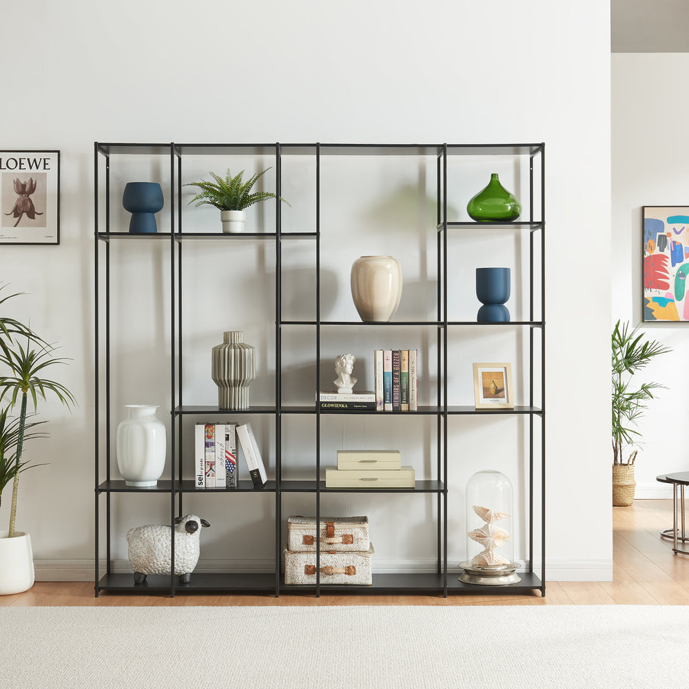 Standregal Rælingen Schwarz [en.casa]