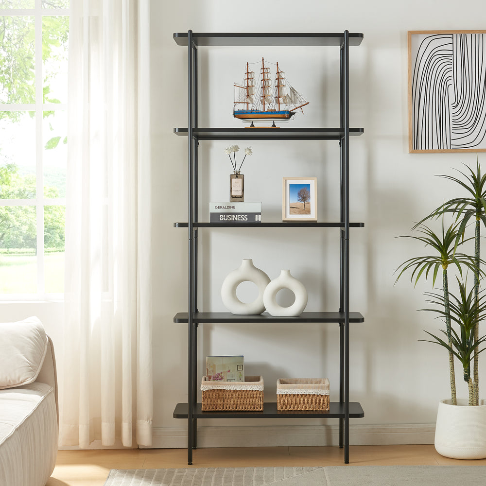 Standregal Samnanger Schwarz [en.casa]