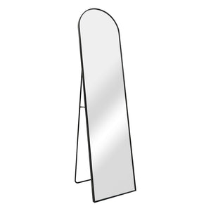 Standspiegel Bugnara 160x40cm neigbar Schwarz [en.casa] - premiumXL