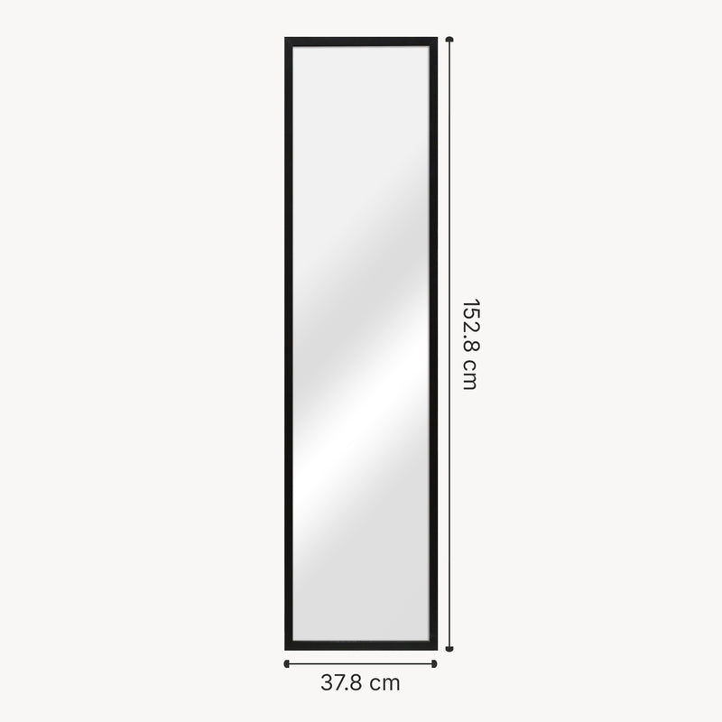 Maßskizze Standspiegel Giovinazzo 150x35 cm neigbar in versch. Farben [en.casa]