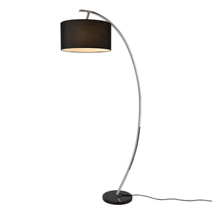 Stehleuchte Steiermark 153 cm E27 60W Schwarz lux.pro