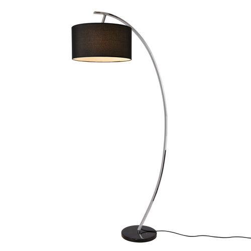 Stehleuchte Steiermark 153 cm E27 60W Schwarz lux.pro
