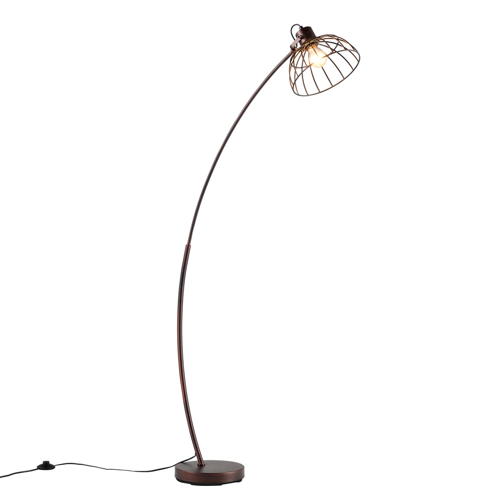 Stehlampe Portsmouth Rostbraun [lux.pro]