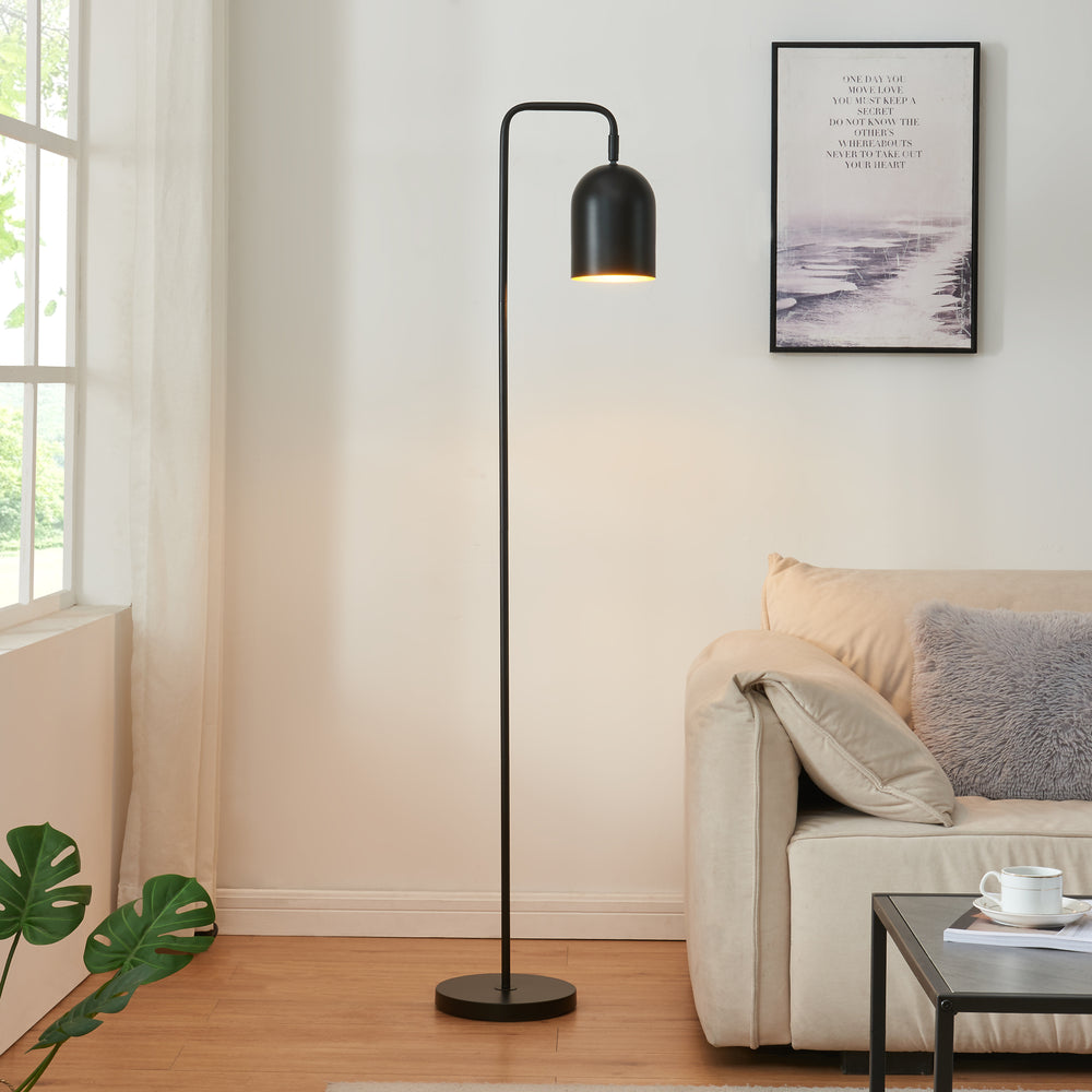 Stehleuchte Barnard Metall 159 cm Schwarz [lux.pro] - premiumXL