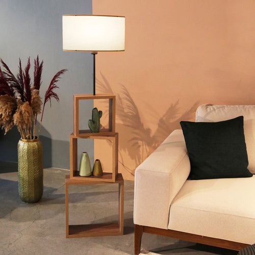Stehlampe Mansfield mit Ablagefächern [lux.pro] - premiumXL