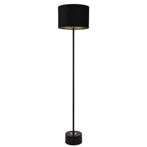 Stehleuchte Apeldoorn 157 cm E27 Metall Schwarz lux.pro