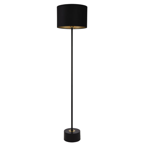 Stehleuchte Apeldoorn 157 cm E27 Metall Schwarz lux.pro