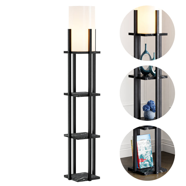Stehlampe Stourbridge mit Ablagen [lux.pro]