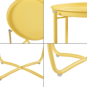 Tabletttisch Sandefjord Stahl [en.casa]