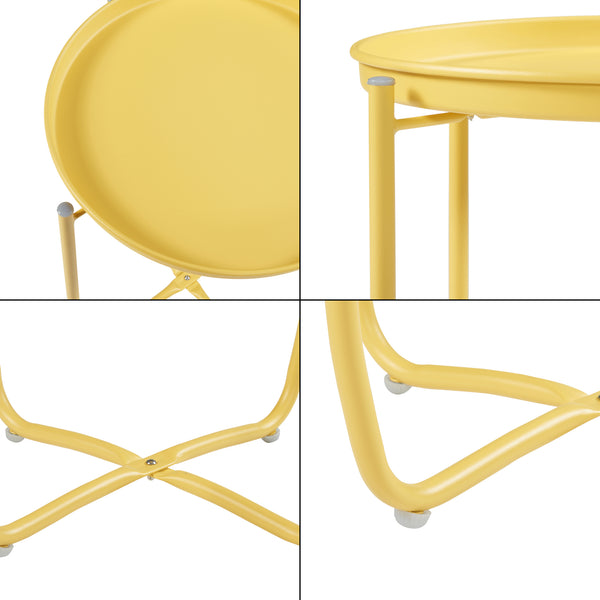Tabletttisch Sandefjord Stahl [en.casa]