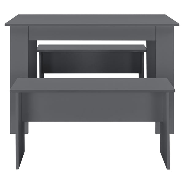 Tisch- und Bank Set 110x70 cm in versch. Farben en.casa