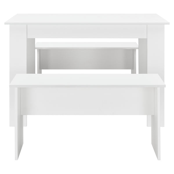 Tisch- und Bank Set 110x70 cm in versch. Farben en.casa