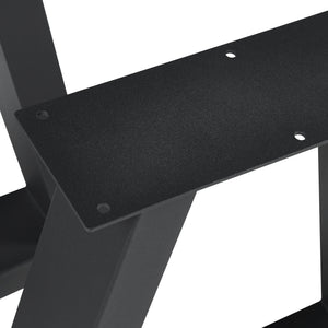 Tischgestell 2er Set Greiling Schwarz [en.casa]