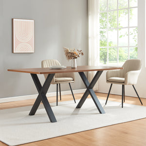 Tischgestell 2er Set Greith Schwarz [en.casa]