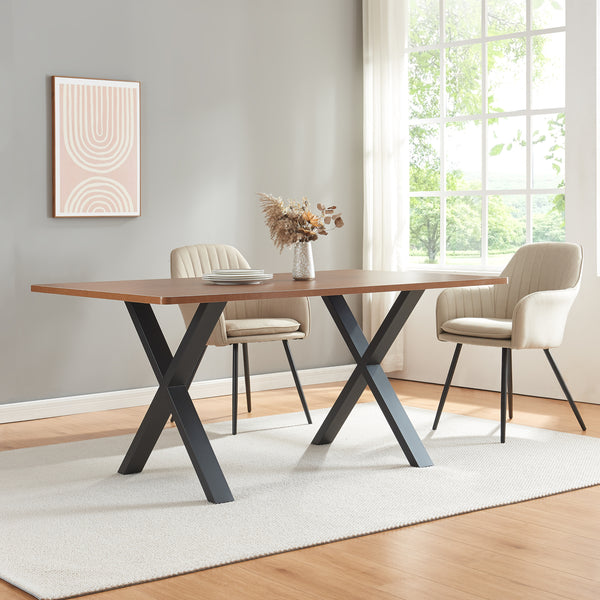 Tischgestell 2er Set Greith Schwarz [en.casa]