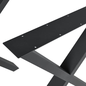 Tischgestell 2er Set Greith Schwarz [en.casa]