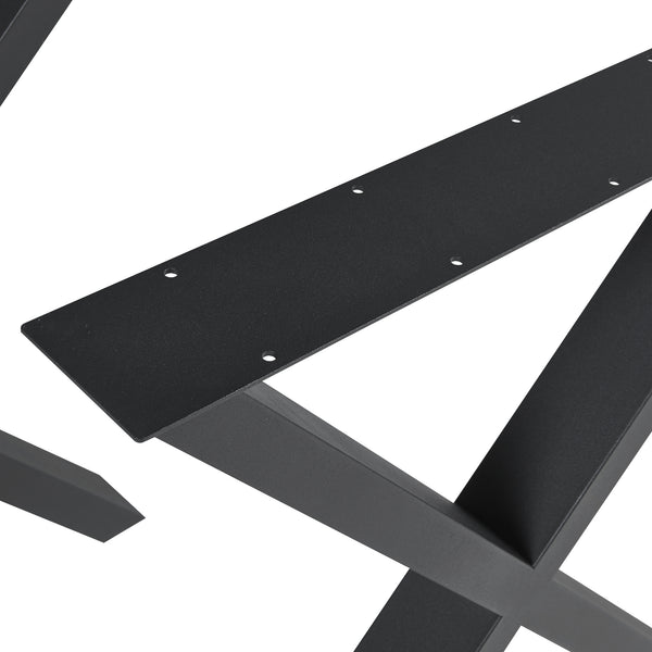 Tischgestell 2er Set Greith Schwarz [en.casa]