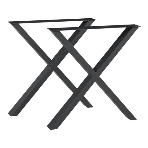 Tischgestell 2er Set Greith Schwarz [en.casa]