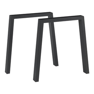 Tischgestell 2er Set Kraftisried 72x70cm Schwarz [en.casa] - premiumXL