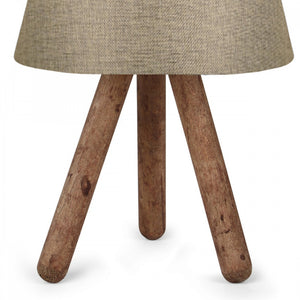 Tischleuchte Middlesbrough Holz 1xE27 in versch. Farben [lux.pro]
