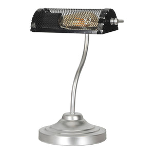 Tischleuchte Ditton Silber / Schwarz [lux.pro]