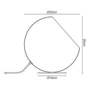 Tischleuchte Lukkodso 1xE27 Ø20x20 cm Metall [lux.pro]