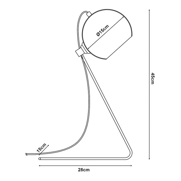 Tischleuchte Oldibro [lux.pro]