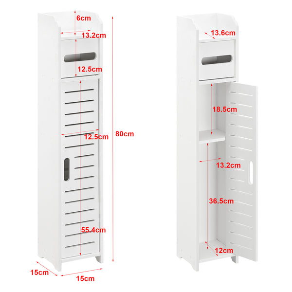 Toilettenpapierhalter Leoben 80x15x15 cm versch. Farben [en.casa]