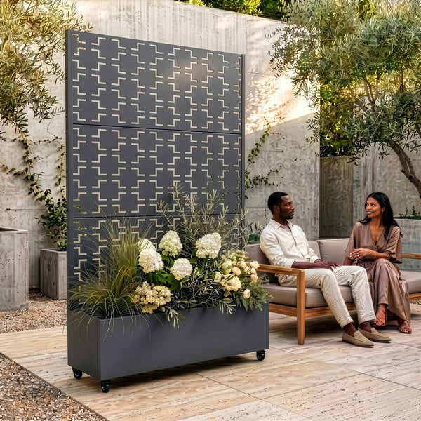 Trennwand Aaskis mit Blumenkasten [casa.pro]