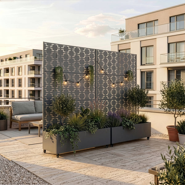 Trennwand Aaskis mit Blumenkasten [casa.pro]