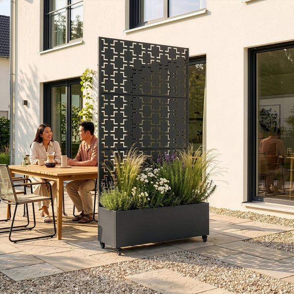 Trennwand Aaskis mit Blumenkasten [casa.pro]