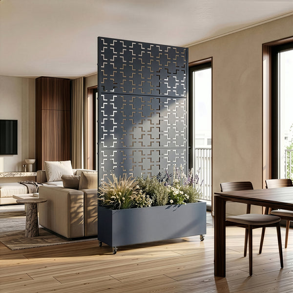 Trennwand Aaskis mit Blumenkasten [casa.pro]